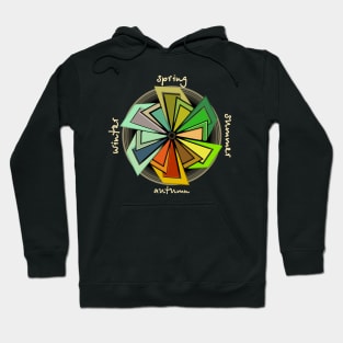 Four Seasons Changing Abstract Hoodie